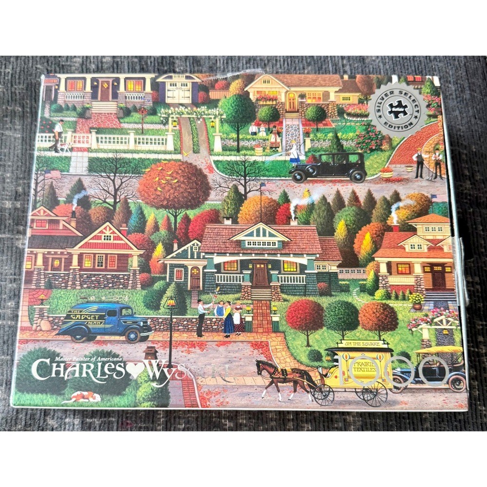 Buffalo Games Charles Wysocki 1000 Pc Puzzle Labor Day in Bungalowville